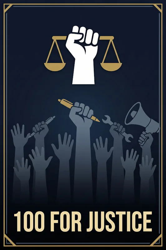 100 for Justice cover artwork