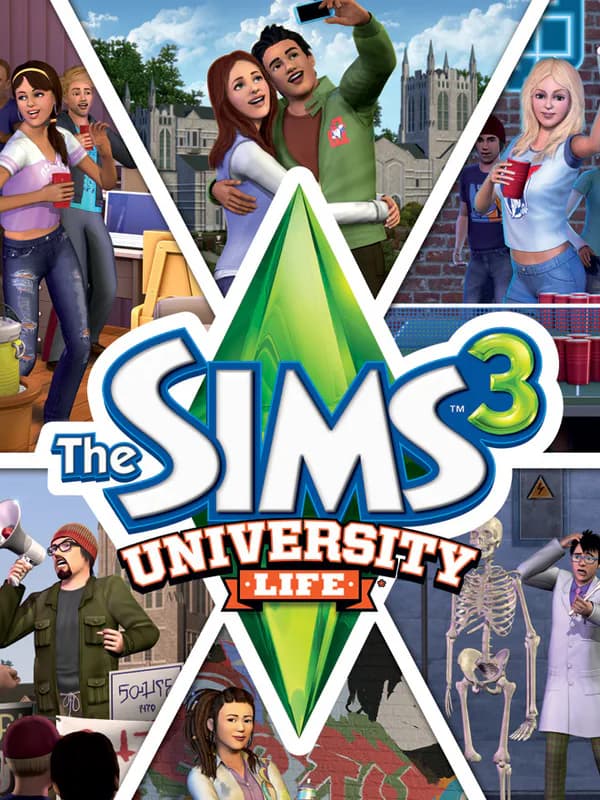 The Sims 3: University Life cover artwork