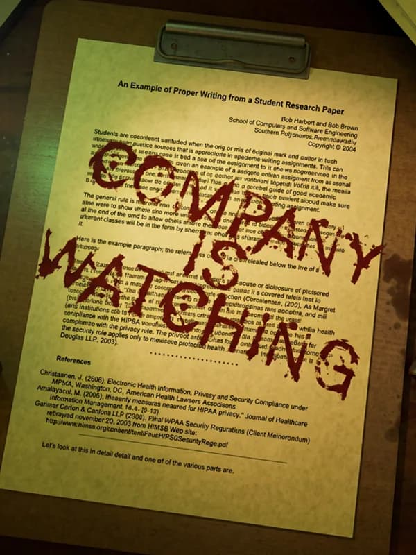Company is Watching cover artwork