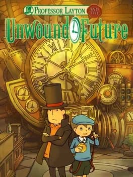 Professor Layton and the Unwound Future cover artwork