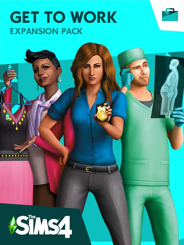 The Sims 4: Get to Work cover artwork