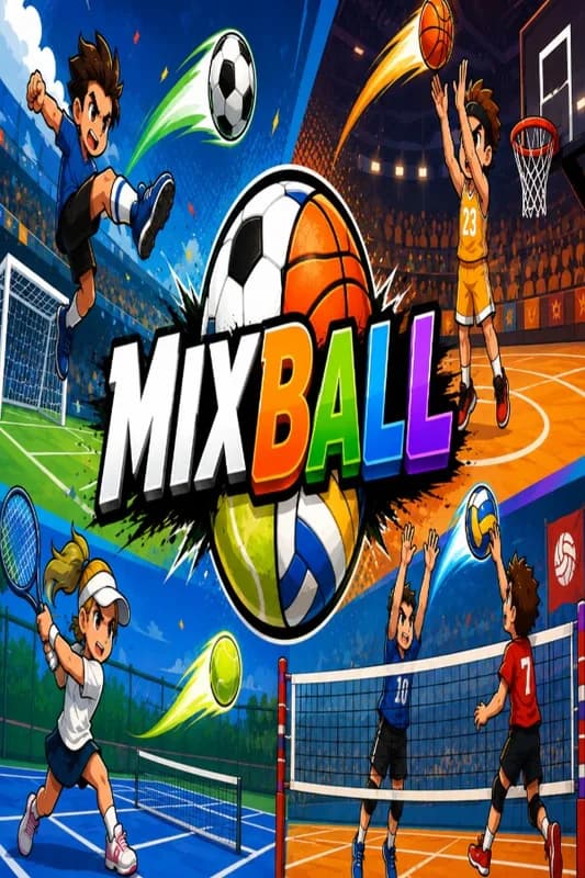 MIXBALL: Football Basketball Volleyball Tennis cover artwork